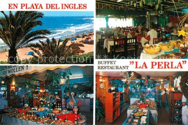 Playa del Ingles Buffet Restaurant La Perla Playa Centro