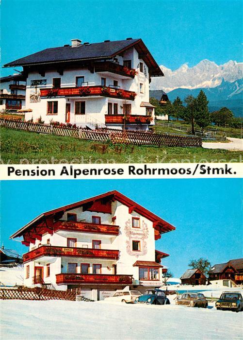 Rohrmoos Schladming Pension Alpenrose im Sommer und im Wint