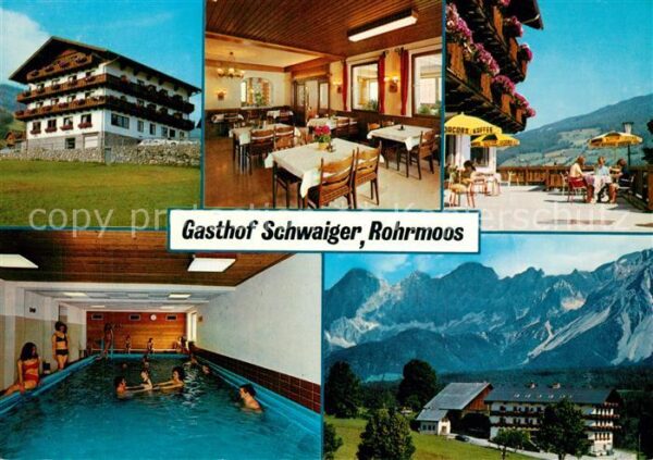 Rohrmoos Schladming Gasthof Schwaigerhof Hallenbad Terrasse