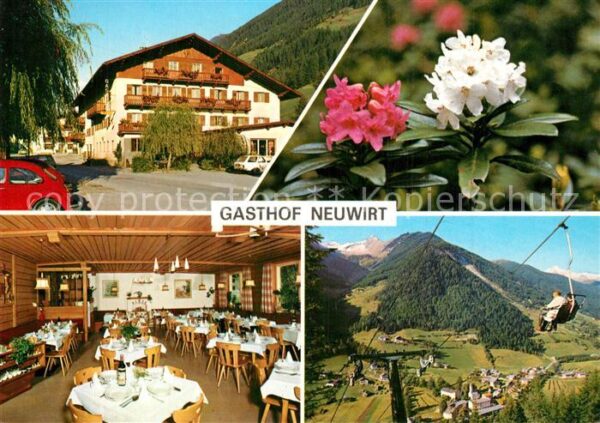 Steinhaus Ahrntal Gasthof Pension Neuwirt Sessellift Alpe