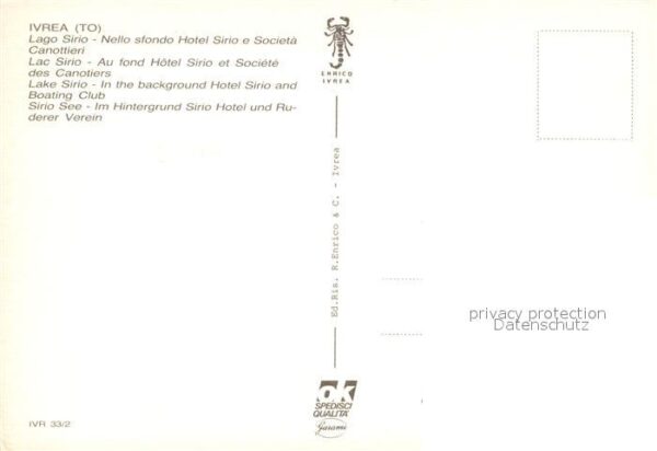 Ivrea Lago Sirio nello sfondo Hotel Sirio e S – Bild 2