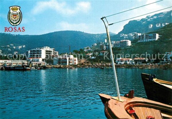 Rosas Costa Brava Cataluna Lonja de Pescado y Montanyes de Puig Ro