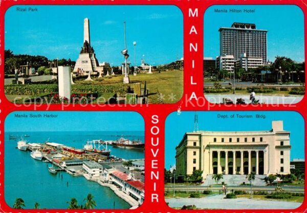 Manila Philippines Rizal Park South Harbour Hilton Hotel D
