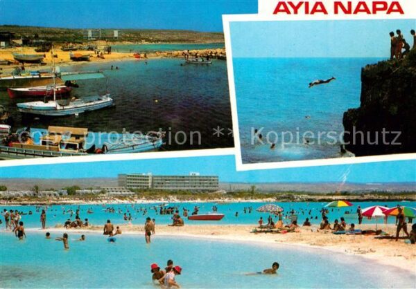 Ayia Napa Agia Napa Fischerhafen Strand Klippenspringen