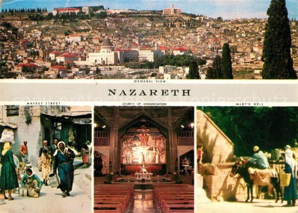 Nazareth Israel Genaral view Market Street Church of An