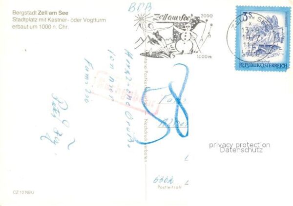 Zell See Stadtplatz mit Kastner- oder Vogtturm – Bild 2