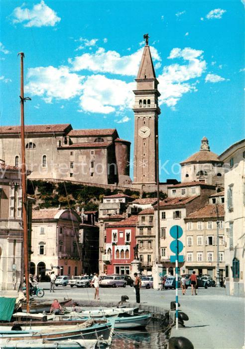 Piran Partie am Hafen