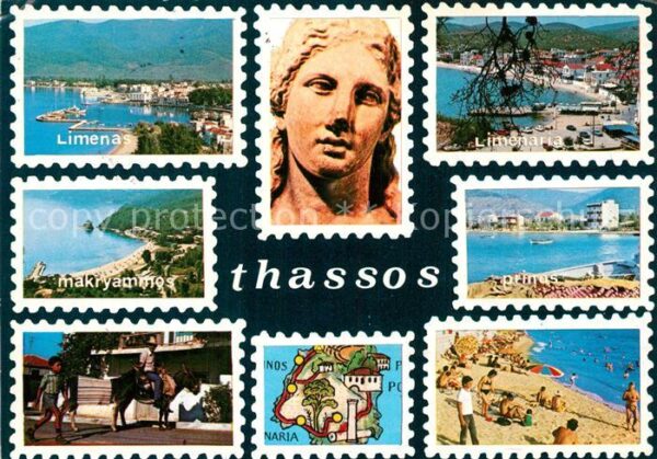 Thassos Küstendörfer der Insel
