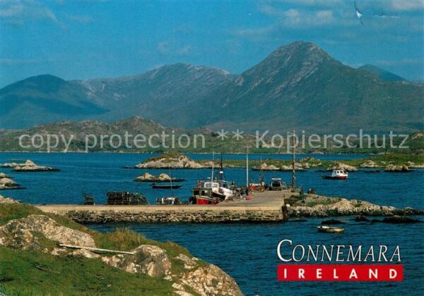 Connemara Panorama Hafen Berge