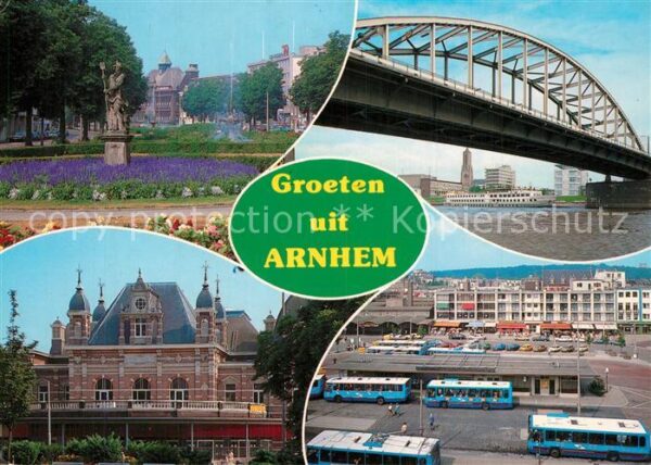 Arnhem Park Denkmal Gebäude Innenstadt Busbahn