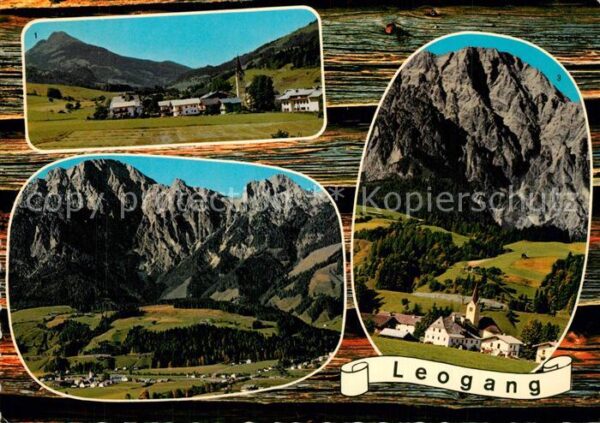 Leogang Panorama Blick gegen Spielberg Steinber