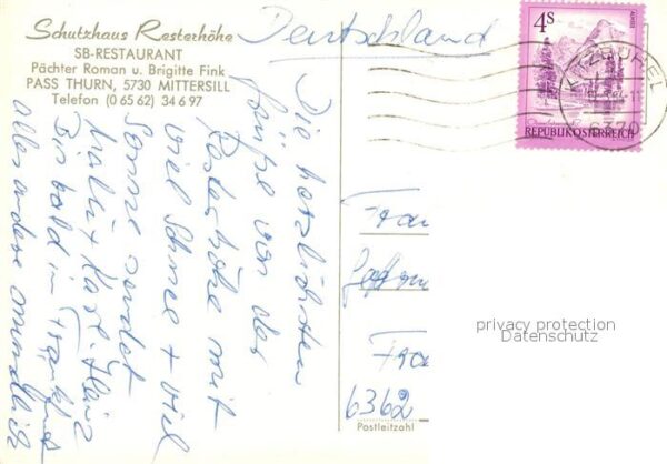 Mittersill Oberpinzgau Schutzhaus Resterhöhe Terrasse im Winte – Bild 2