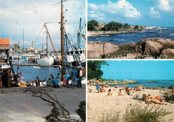 Allinge Bornholm Havn Klippestien Naes badestrand