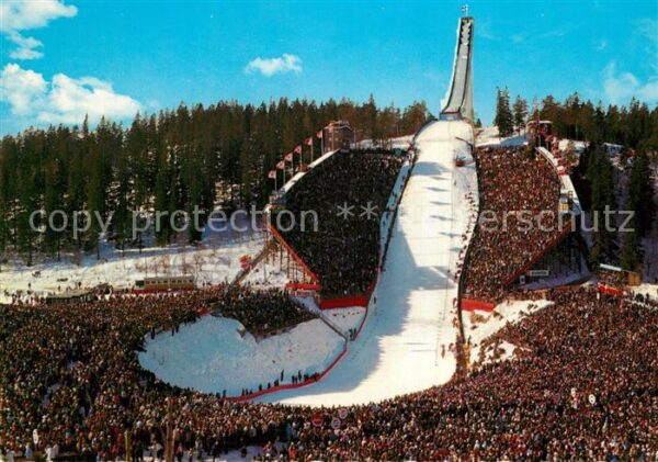 Oslo Norwegen Holmenkollen Ski Jumo Skisprungschanze