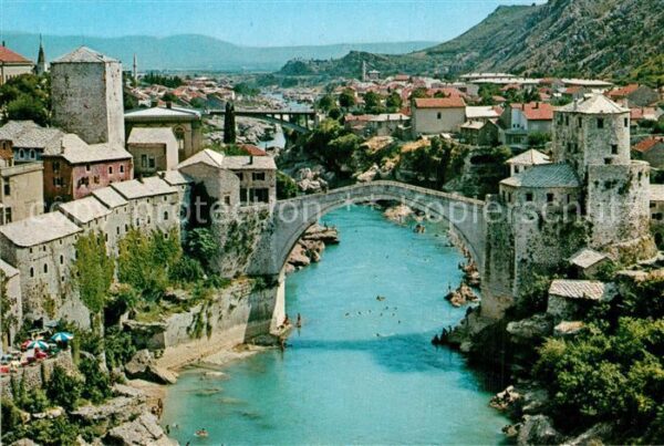 Mostar Moctap Panorama Stari most Alte Brücke