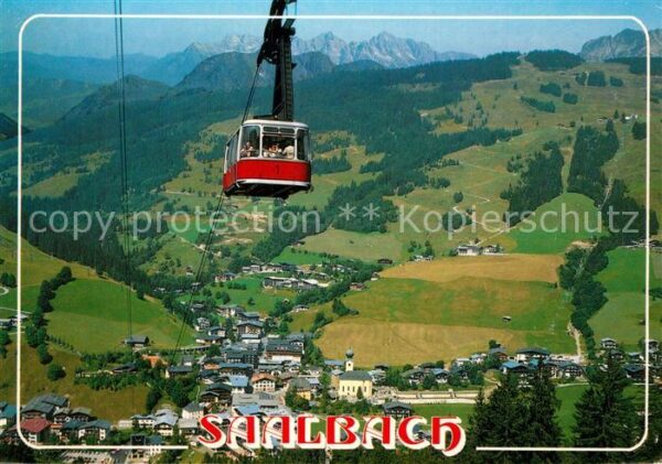 Saalbach-Hinterglemm Höhenluftkurort Seilbahn zum Schattberg
