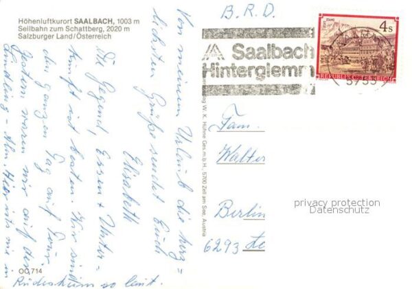 Saalbach-Hinterglemm Höhenluftkurort Seilbahn zum Schattberg – Bild 2