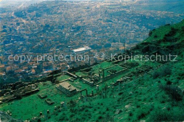 Bergama Izmir Blick ins Tal Ruinen Antike Stätte
