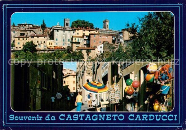 Castagneto Carducci Teilansichten Strassenpartie Ladengesch