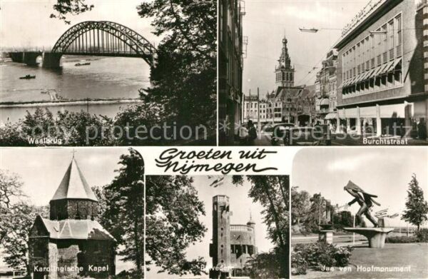 Nijmegen Waalbrug Burchtstraat Karolingische Kap