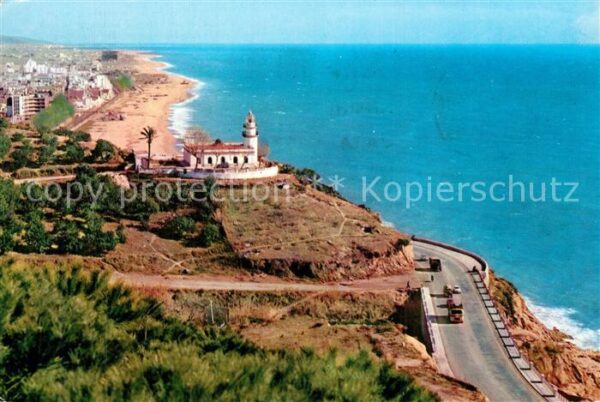 Calella de Mar Zugangsstrasse zwischen Leuchtturm und