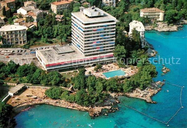 Opatija Abbazia Fliegeraufnahme