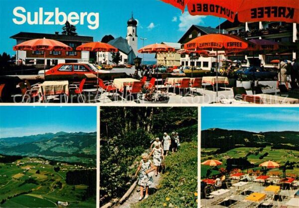 Sulzberg Vorarlberg Freiterrasse Panorama Spaziergänger