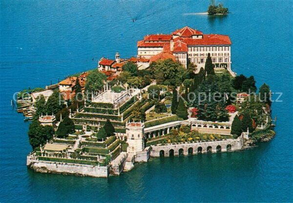 Isola Bella Lago Maggiore Fliegeraufnahme