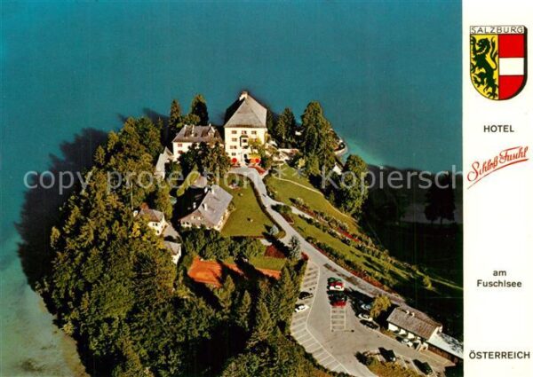 Fuschl See Salzkammergut Hotel Schloss Fuschl Fliegeraufnahme