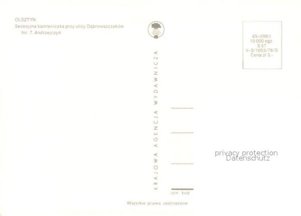 Olsztyn Allenstein Secesyjna kamieniczka przy ulicy Dabrow – Bild 2