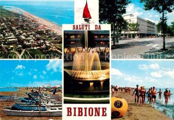 Bibione Dall aereo Piazza Monti La spiaggia Not