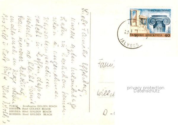 Rhodos Rhodes Aegaeis Hotel Golden Beach – Bild 2