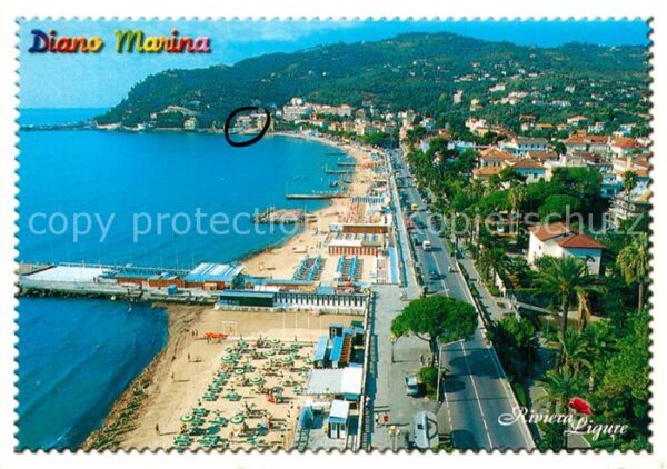Diano Marina La spiaggia e via Garibaldi