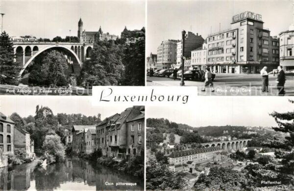 LUXEMBOURG  Luxemburg Pont A'Epargne Place de la Gare Pfaffen