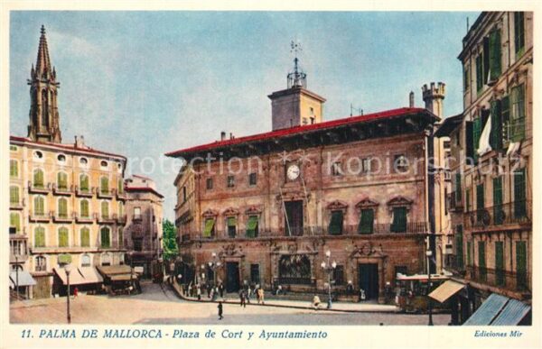 Palma de Mallorca Plaza de Cort y Ayuntamiento Kirche