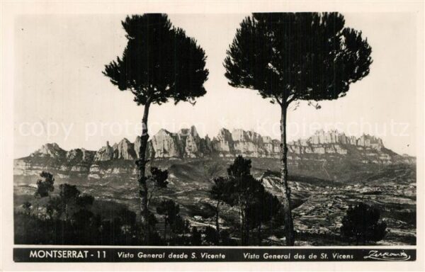 Montserrat Kloster Sankt Vicens Panorama