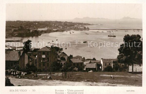 Vigo Galicia Espana Bouzas Panorama Meeresbucht