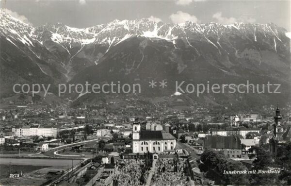 Innsbruck Kirche Panorama Nordkette