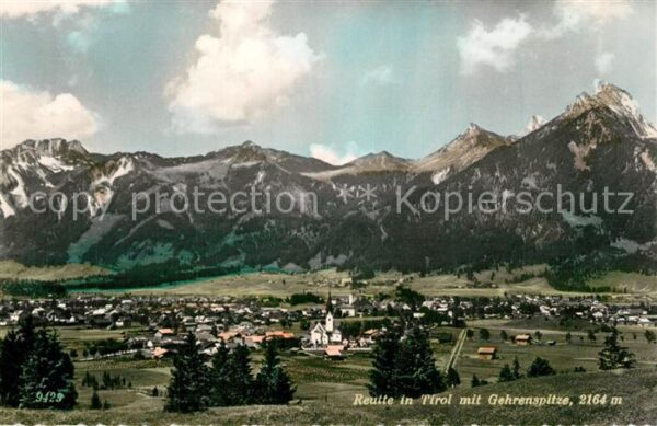 Reutte Tirol Panorama Gehrenspitze