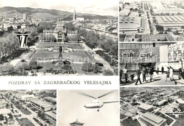 Zagreb Velesajma Panorama Fliegeraufnahme