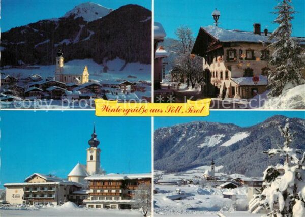 Soell Tirol Kirche Wintersportplatz