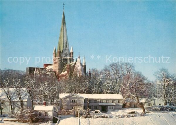 Trondheim Nidarosdomen Kirche Winter