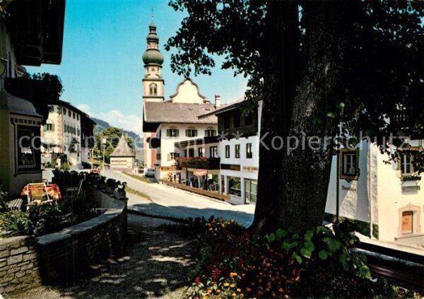 Oberau Wildschoenau Tirol Kirche Ortsansicht