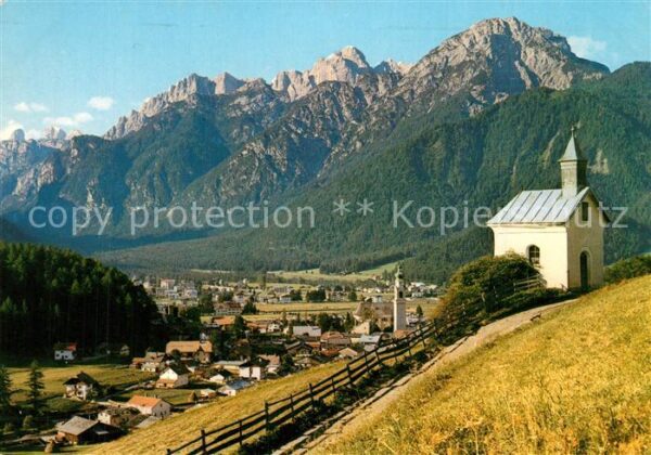 Dobbiaco Pustertal Suedtirol Kapelle Panorama