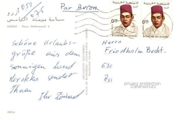 Azrou Marokko Place Mohammed V – Bild 2