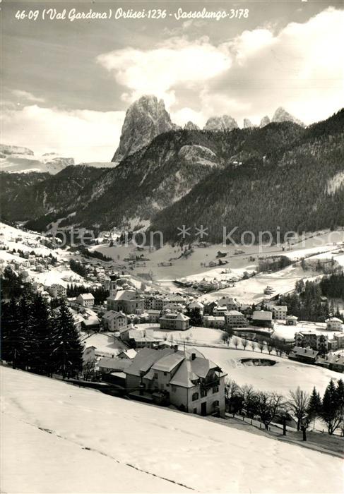 Ortisei St Ulrich Winterlandschaft