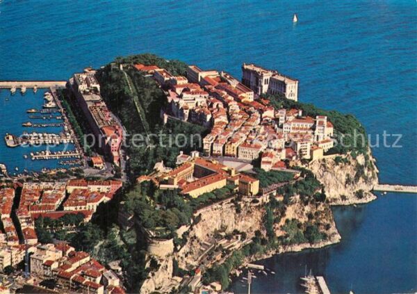 Monaco Fliegeraufnahme Felsen