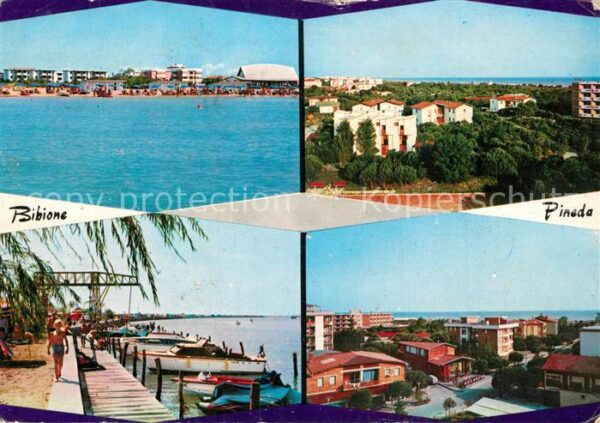 Bibione Pineda Panorama Bootsanlegestelle