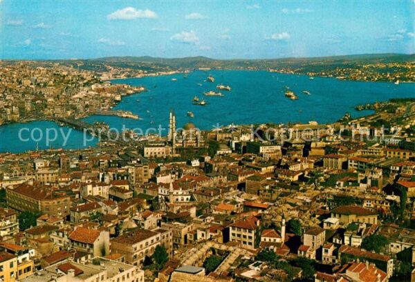 Istanbul Constantinopel Galata Brücke Bosporus Panorama