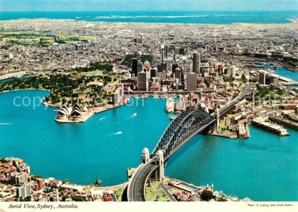 Sydney New South Wales Fliegeraufnahme Habour Bridge